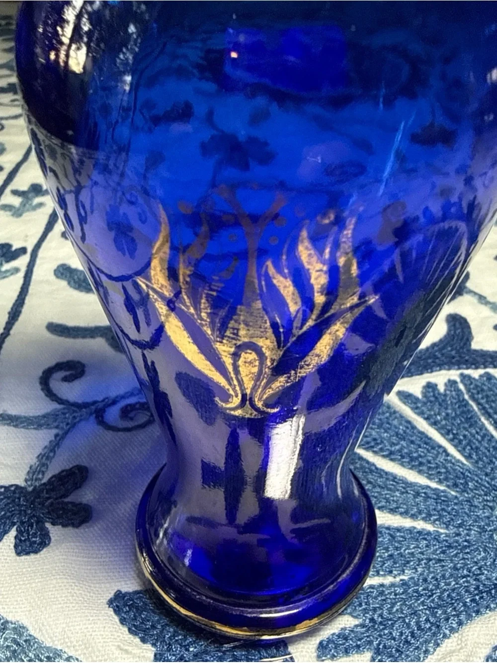 Vintage Avon Cobalt Blue Decanter Vase Pitcher Classic Ralph Cottage Country